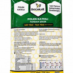 POLEN KATKILI FONDAN ŞEKER (ARI YEMİ) 20 KG