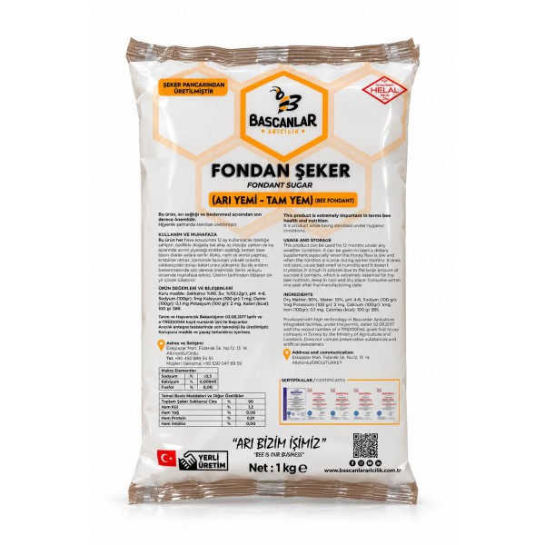 FONDAN ŞEKER (ARI YEMİ) 20 KG